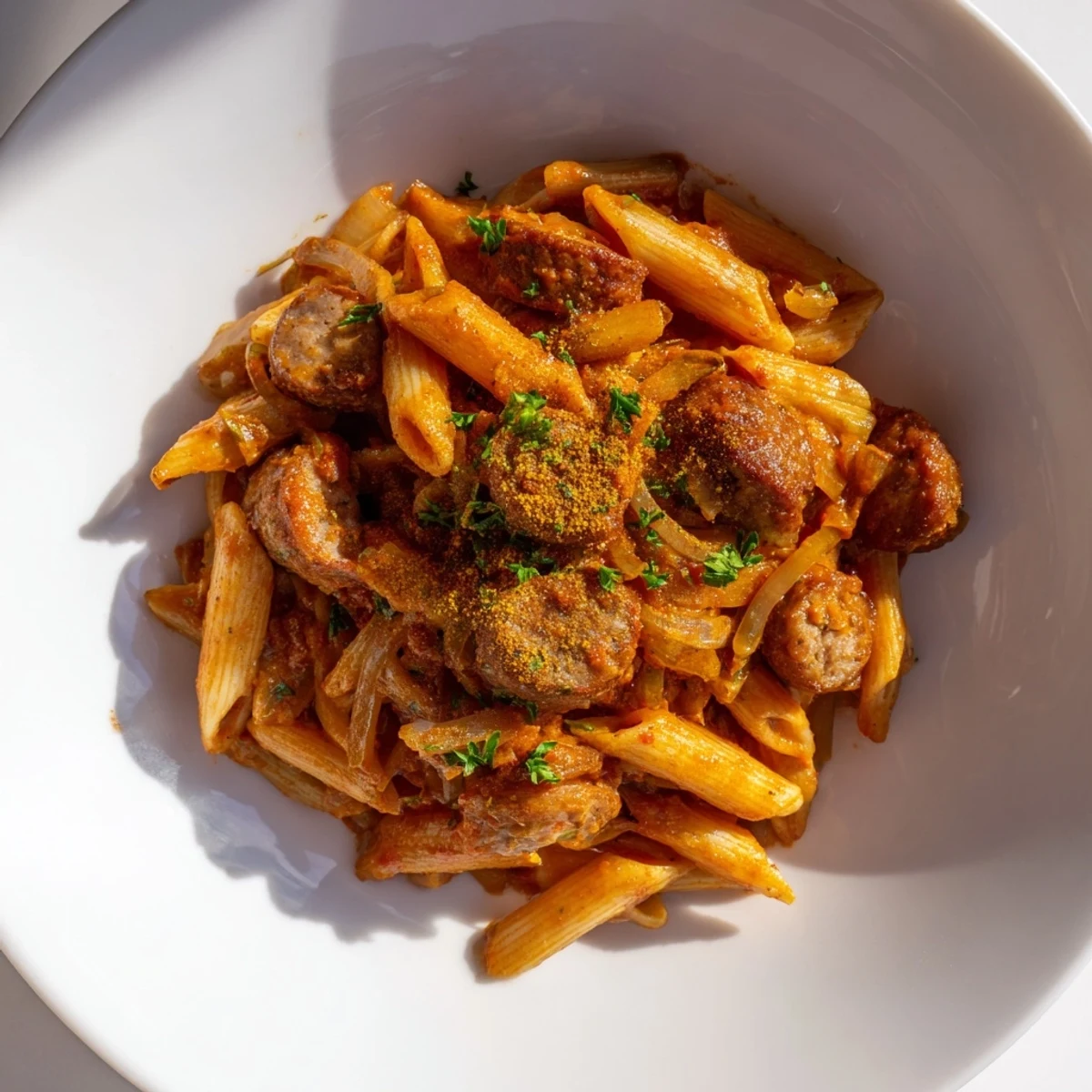 One-Pot Currywurst Pasta
