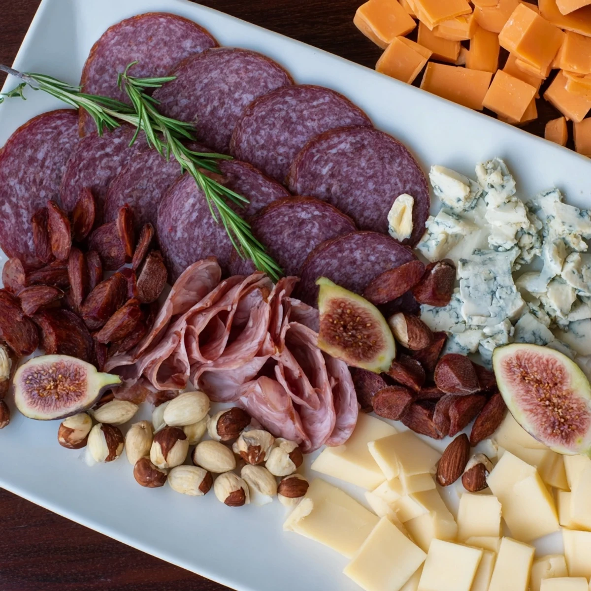 Rustic Deer Antler Charcuterie with sliced meats, cheese cubes, and grapes, perfect for sharing and easy serving.