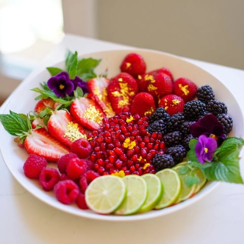 A vibrant Champagne bar with colorful fruit garnishes, ready for celebratory drinks and elegant parties.