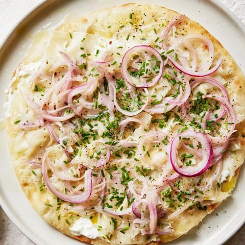 Maultaschen Fladenbrot mit Kräutern