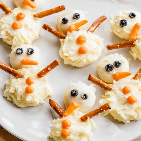 Geschmolzene Schneemann Käsebällchen