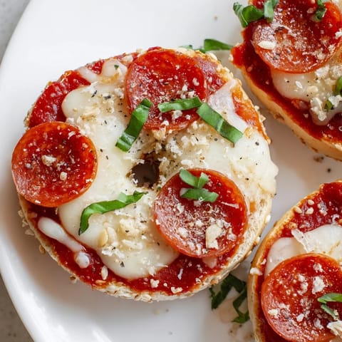 Mini Pepperoni Pizza Bagels #144