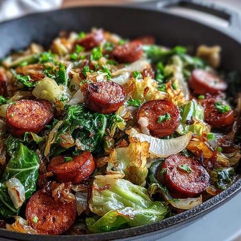 Geschmorter Kohl mit Wurst #235