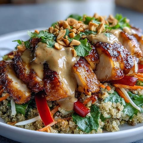 Erdnuss Hähnchen Power Bowl #255