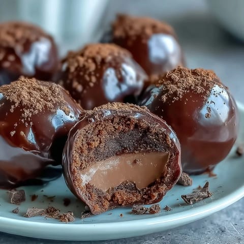 Creamy Hojicha Truffles lined up on parchment, showcasing rich ganache centers and a matte tea coating.