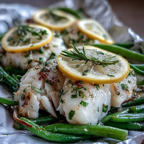 Lemon Garlic Tilapia Green Beans #315
