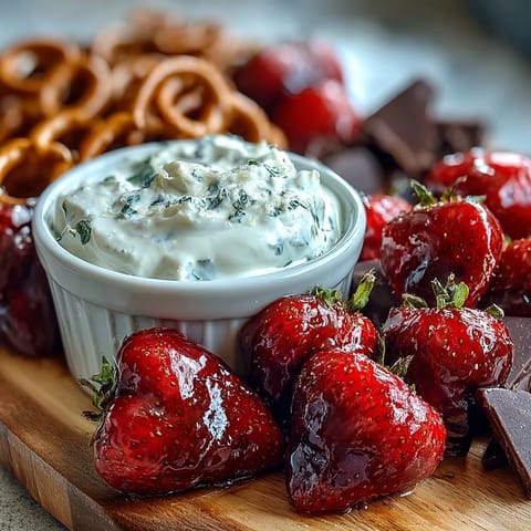 Galentines Erdbeer Snack Board