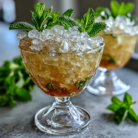 Ein erfrischendes, alkoholfreies Getränk mit frischer Minze und Zitronensaft, perfekt für heiße Tage und festliche Anlässe.